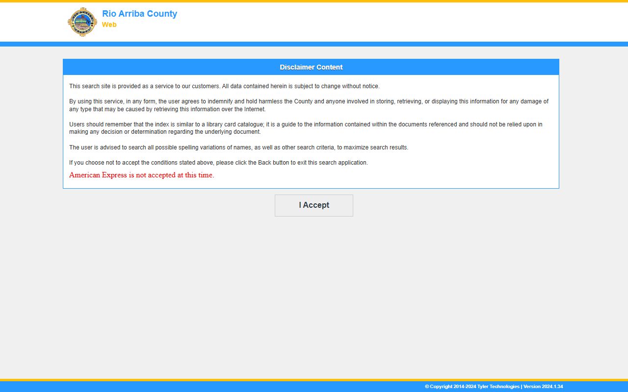 Rio Arriba County Clerk records e-records portal