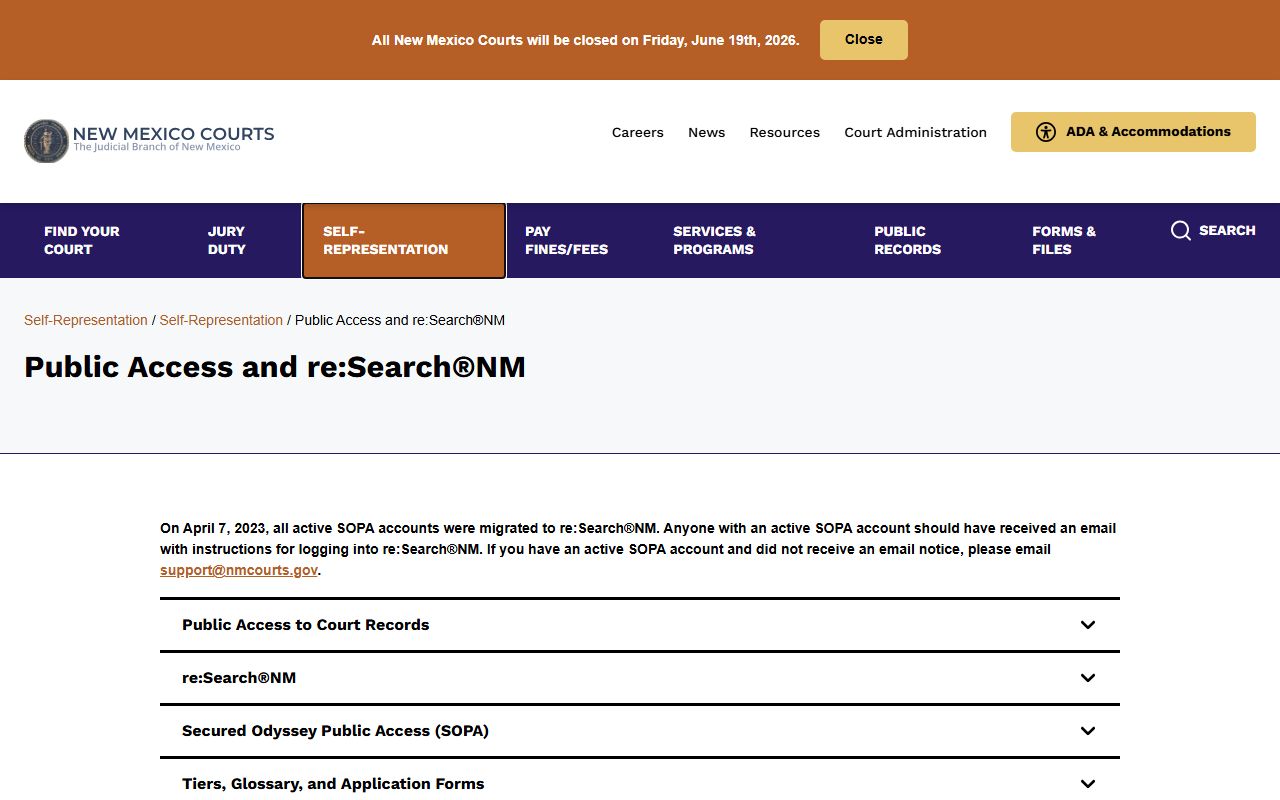 Rio Arriba County court records reSearchNM access guidance