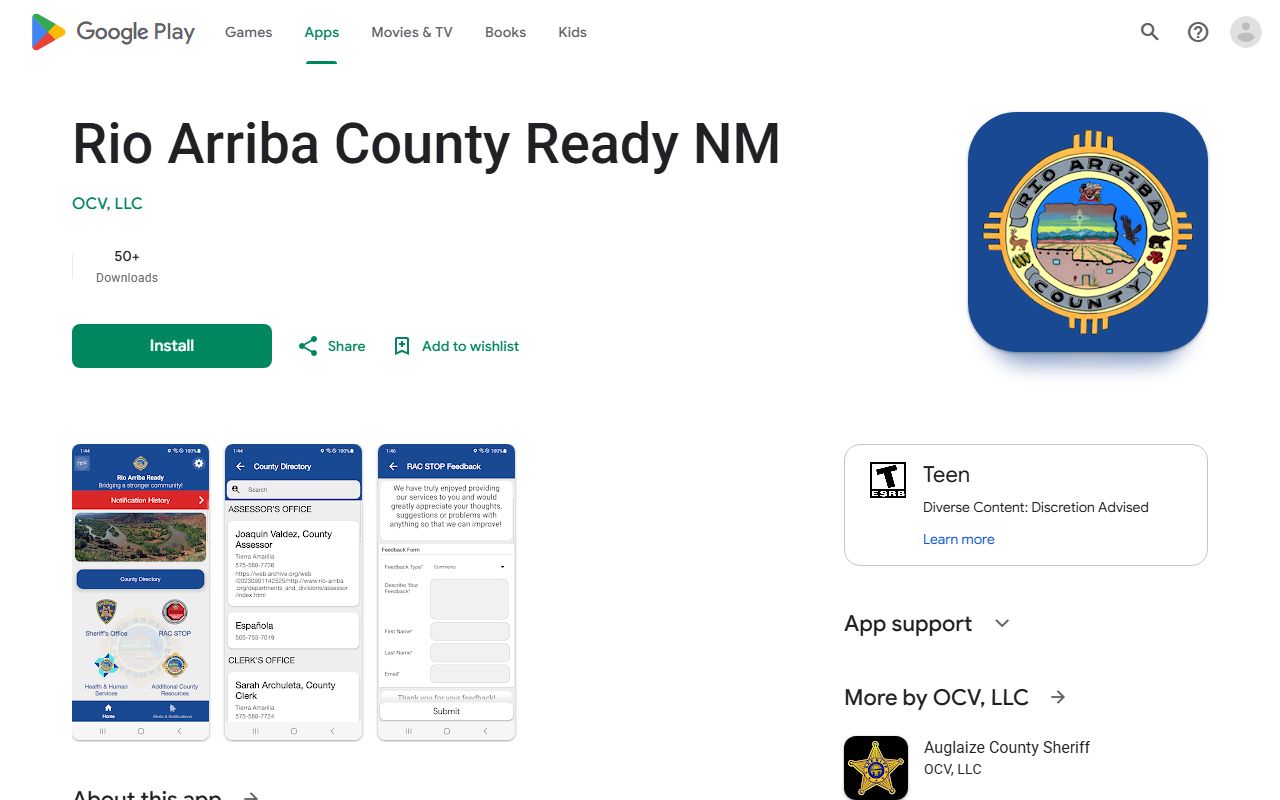 Rio Arriba County inmate search Ready NM Google Play app listing